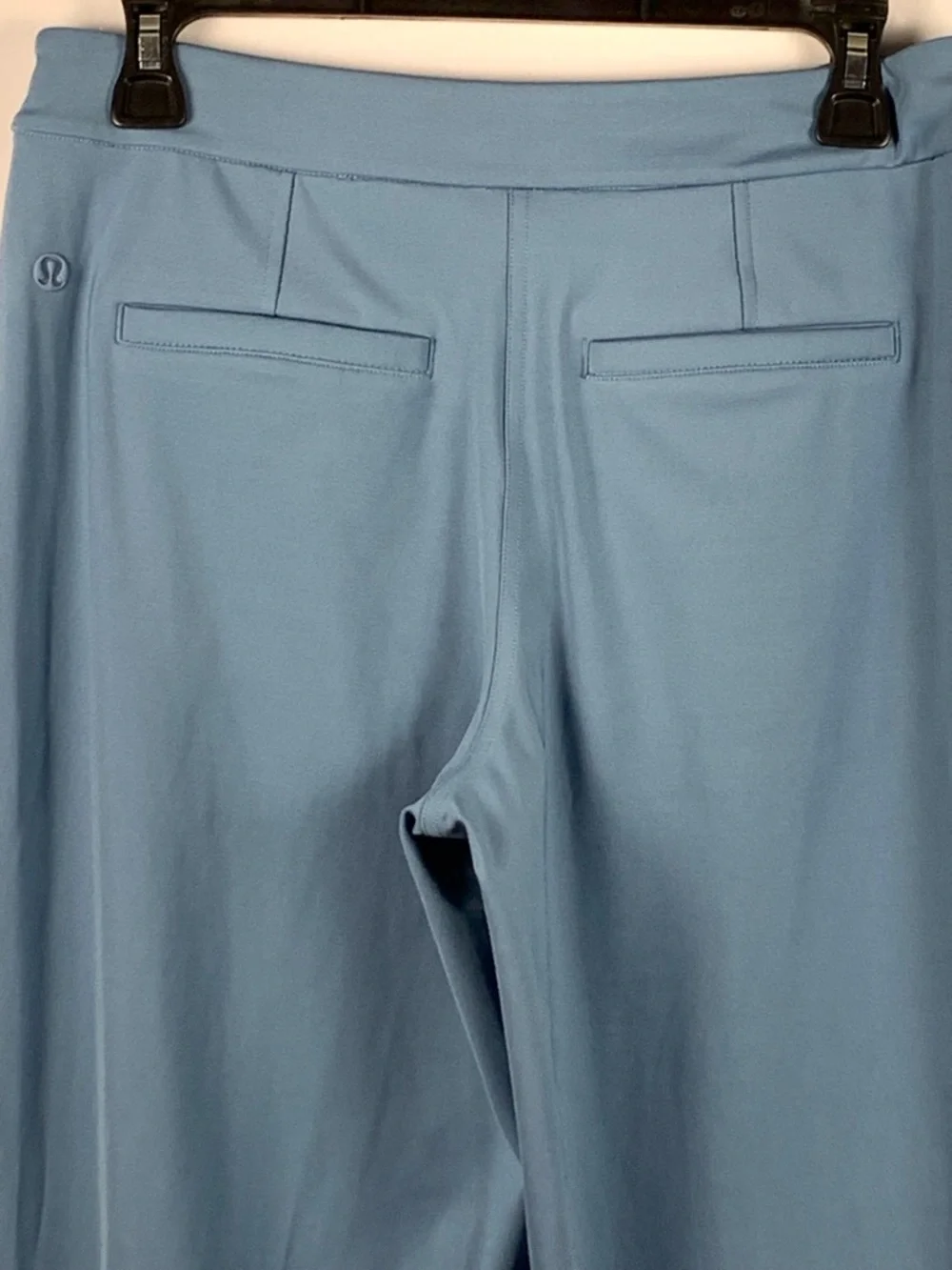 Lululemon Wide Leg Pants Womens S Blue Luxtreme Drawstring Pull On Pockets